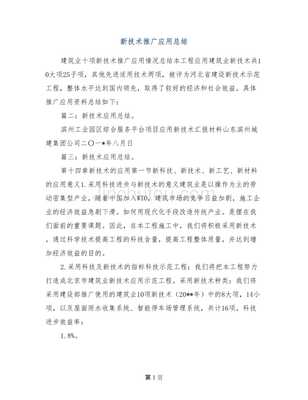 新技術(shù)推廣應(yīng)用總結(jié)報告 軟件開發(fā)領(lǐng)域